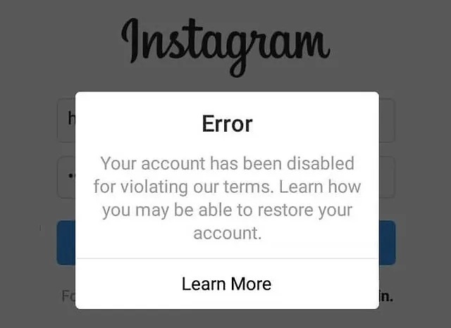 There are 7 reasons why the "User Not Found" error appears on Instagram