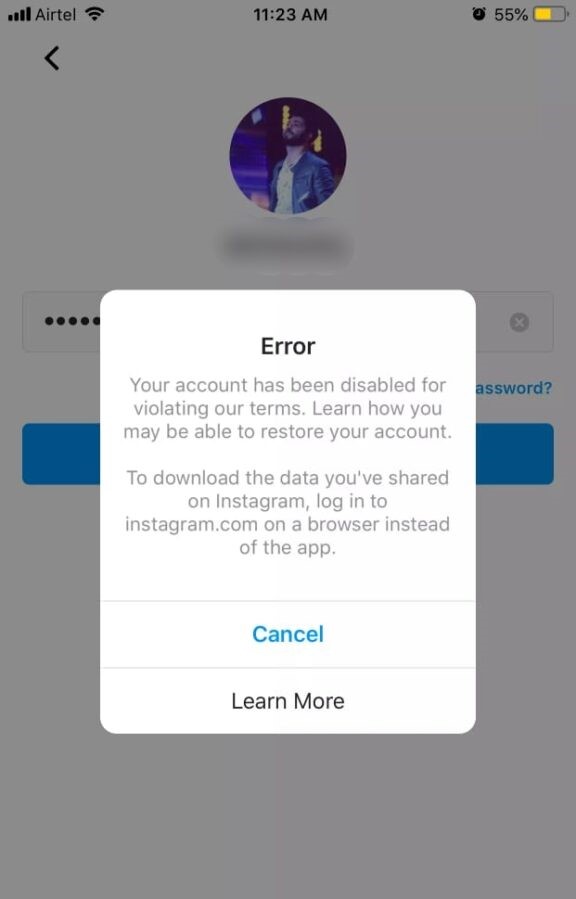 There are 7 reasons why the User Not Found error appears on Instagram
