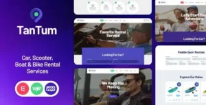 TanTum Version 1.1.13 – Car, Scooter, Boat & Bike Rental Services WordPress Theme