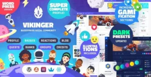 Vikinger Version 1.9.31 – BuddyPress and GamiPress Social Community