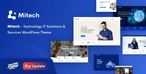 Mitech Version 2.2.0 – Technology IT Solutions & Services WordPress Theme